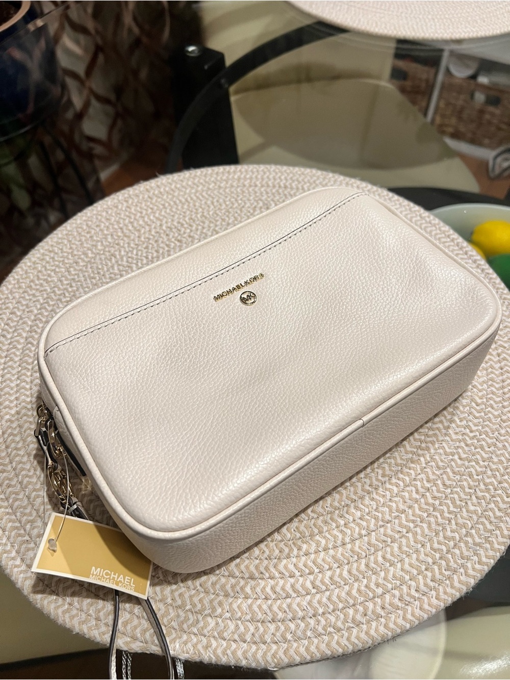 Michael Kors Jet Set Charm Large East West Camera Crossbody NWT